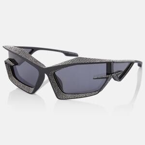 NEW!!! GIVENCHY Black and Silver Women's Sunglasses GV40082I 02A, Authentic